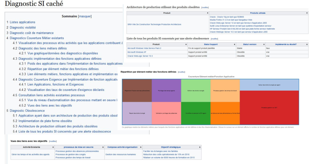 Exemple de diagnostic SI et requêtes liés